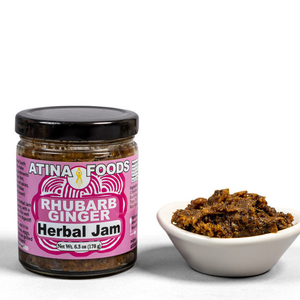 Rhubarb Ginger Herbal Jam