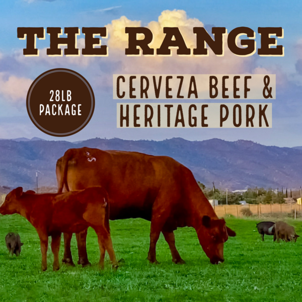 The Range (28lbs of Cerveza Angus Beef & Heritage Pork)