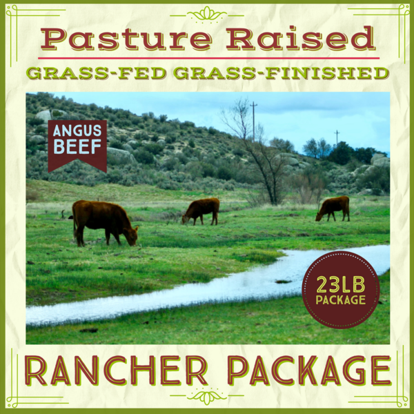Rancher Package (23lbs of Grass-fed Angus Beef)
