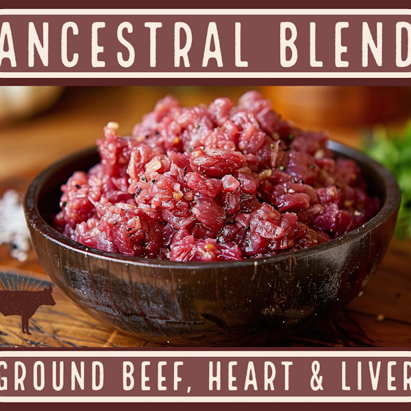 Ancestral Blend (Grass-fed Ground Beef, Heart & Liver blend)