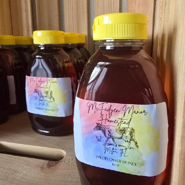 Raw Wildflower Honey - McFadyen Manor Homestead