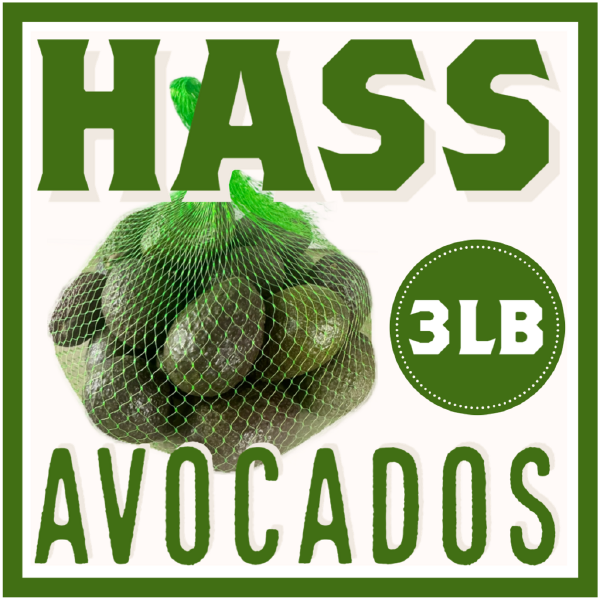 Hass Avocados (3lb Bag)