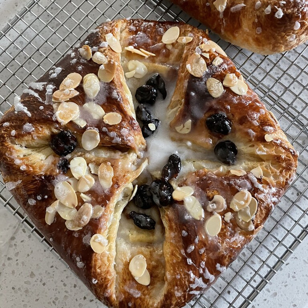 Cherry Almond Danish Cake