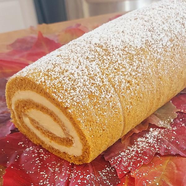 GF Sweet Potato Swiss Roll