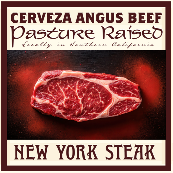 New York Steak (Pasture-Raised Cerveza Angus Beef)