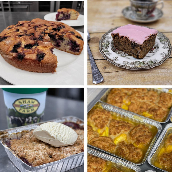 Cake, Crisps, Bread Pudding
