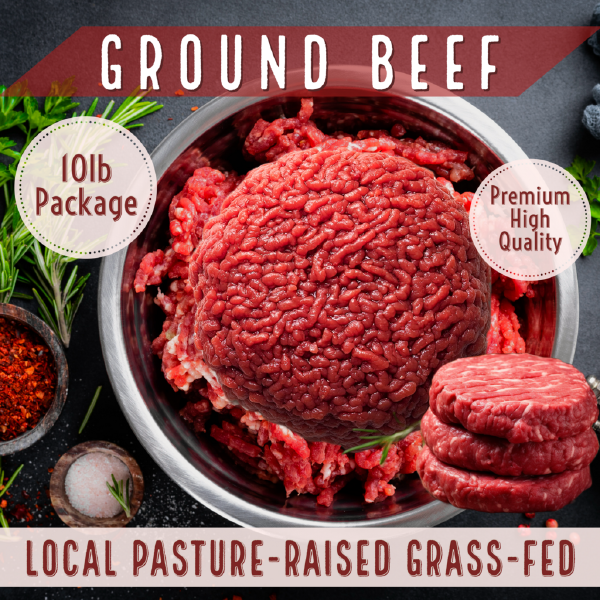 10lbs GRASS-FED GROUND BEEF Package (Individual packages)