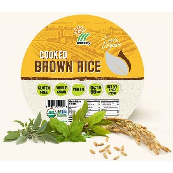 Brown Rice Organic, Microwaveable | Minsley