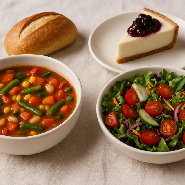 Soup, Salad, Bread & Dessert