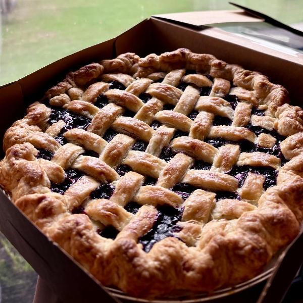 9 inch Black and Blueberry Sage Pie