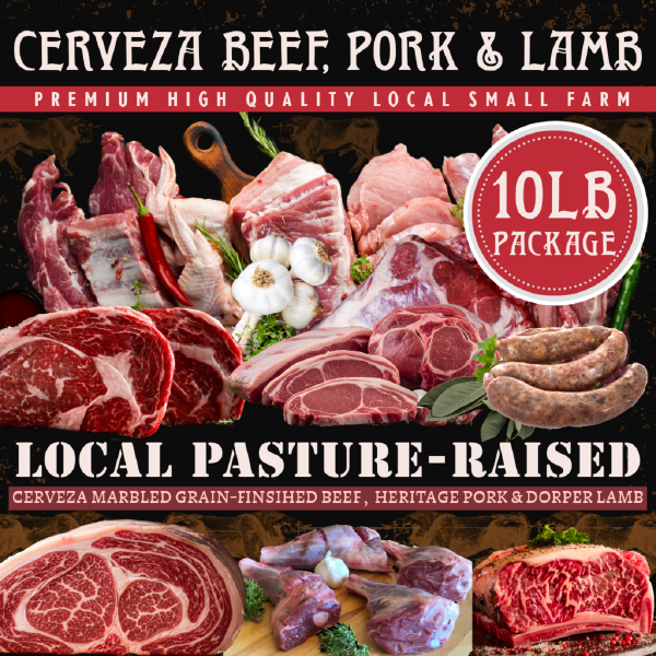 10lb Work From Home CERVEZA BEEF, PORK & LAMB