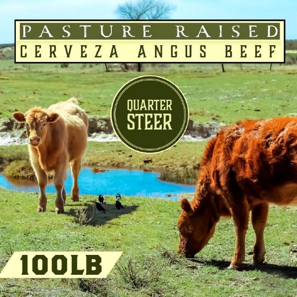1/4 Steer Cerveza Beef (100lb)