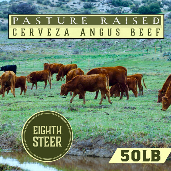 1/8 Steer Cerveza Beef (50lbs)