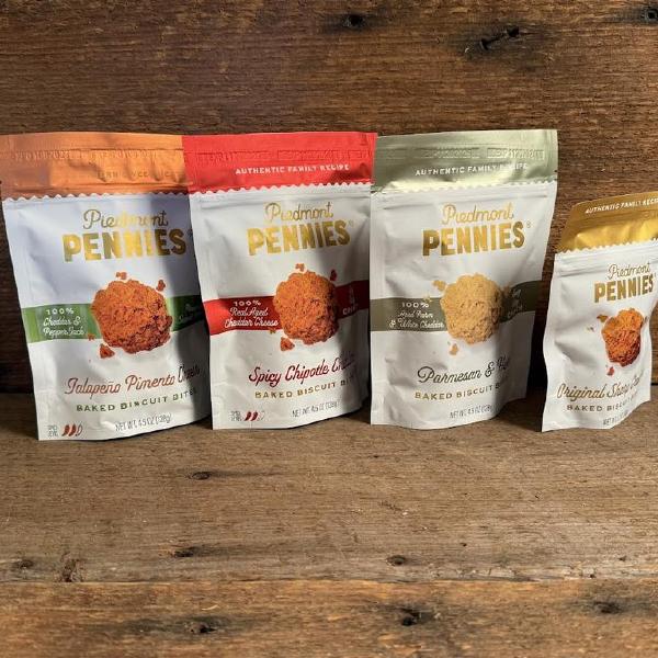 Piedmont Pennies Parmesan & Herb Baked Biscuit