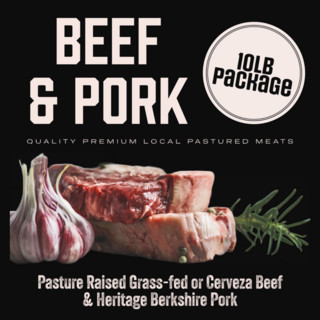 10lb Work From Home CERVEZA BEEF & HERITAGE PORK Package