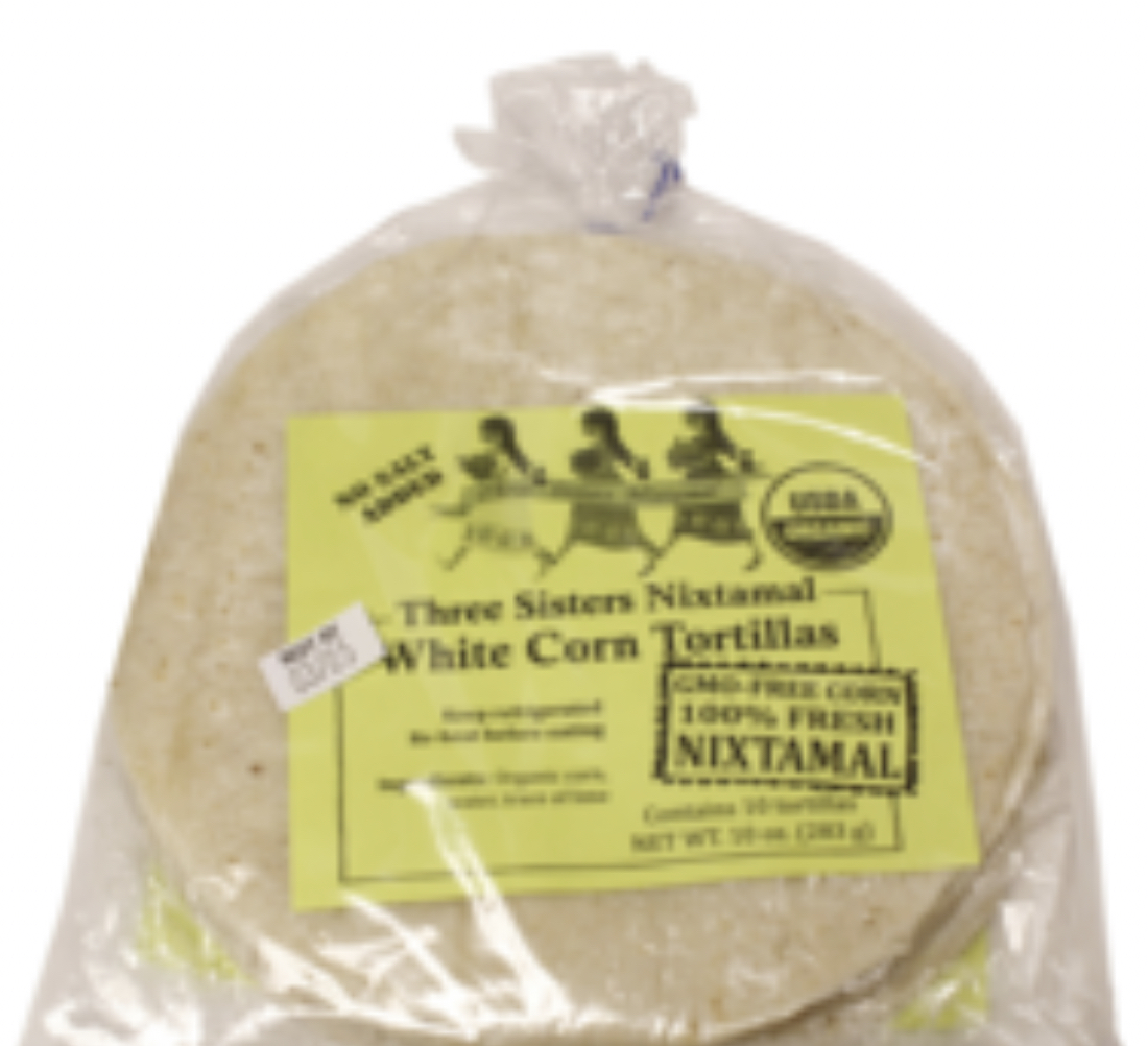 Three Sister's Organic White Corn Tortillas